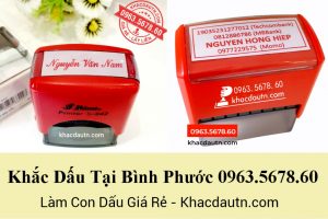Khắc Dấu Tại Bình Phước - 0909.472.075 Nhận Làm Con Dấu Giao Hàng Tận Nơi - Luôn Có Nhiều Ưu Đãi Triết Khấu Khách Làm Số Lượng Nhiều.