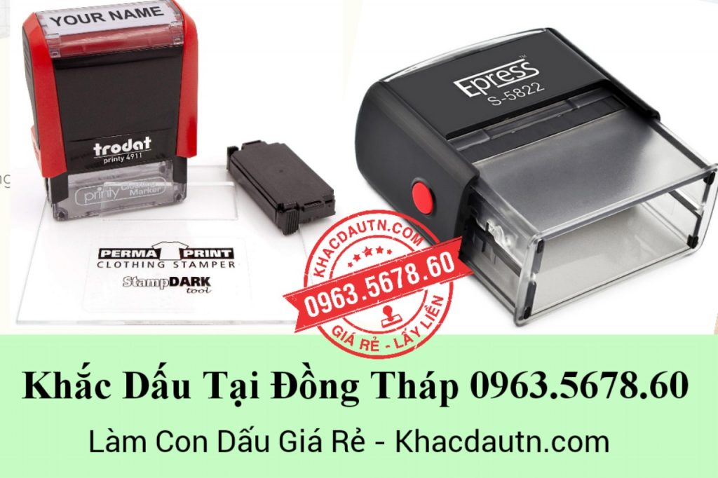 Khắc dấu tại Đồng Tháp - 0963.5678.60 chuyên cung cấp và gia công các loại con dấu giá rẻ - Xuất Hóa Đơn VAT 10%